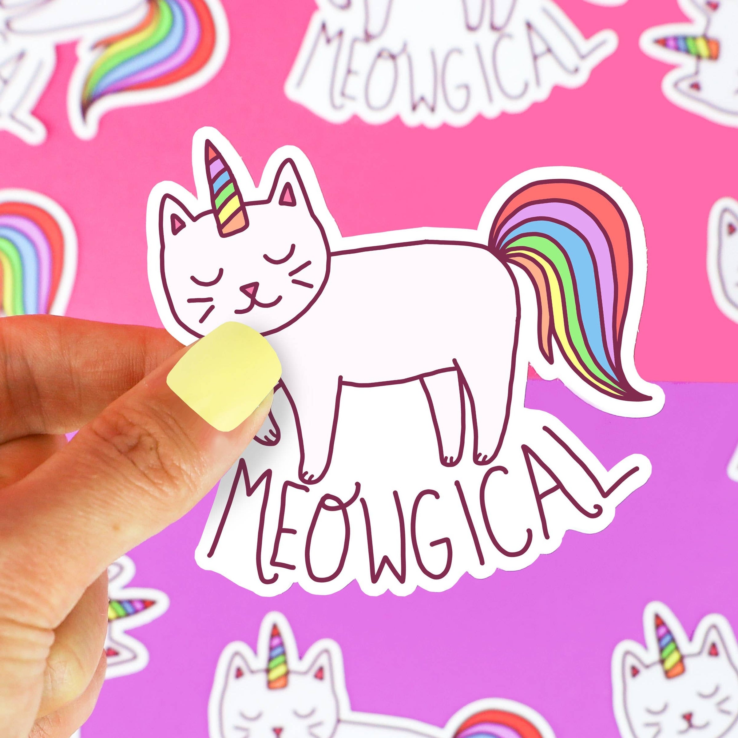 Rainbow Cat Vinyl Sticker