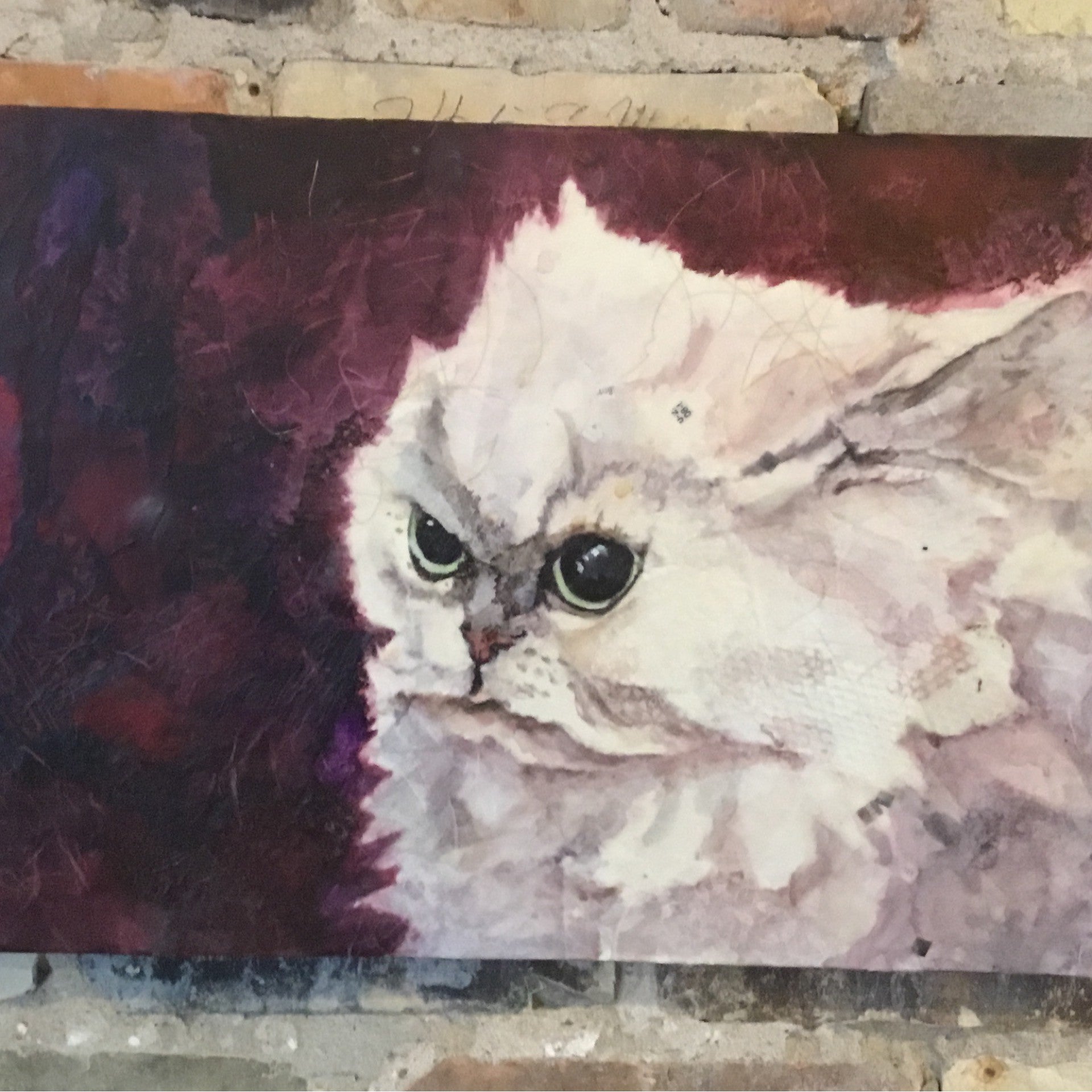 Angry Cat by Kathleen Original Art